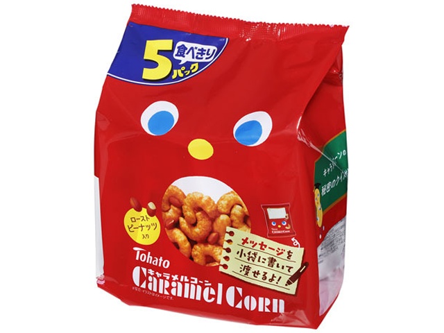 東ハト ５Ｐキャラメルコーン １９ｇ×５袋  【購入入数１２個】