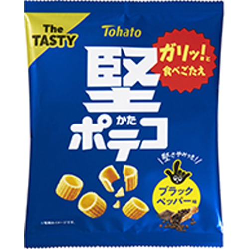 東ハト ５１ｇ堅ポテコ ブラックペッパー味 【新商品 4/1 発売】 □お取り寄せ品 【購入入数２４個】