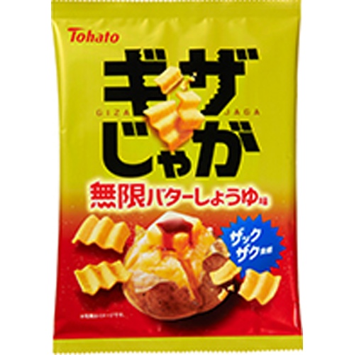 東ハト ギザじゃが 無限バターしょうゆ味５５ｇ 【今月の特売 菓子】 △ 【購入入数１２個】
