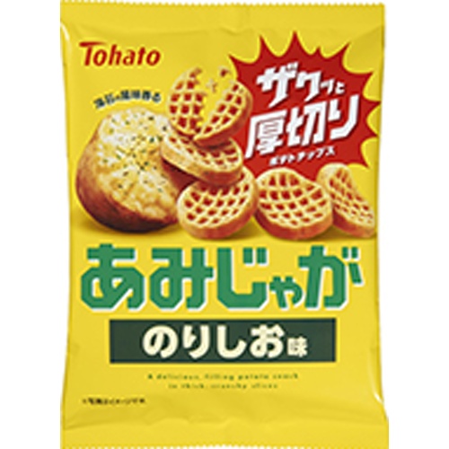 東ハト あみじゃが のりしお味５５ｇ 【今月の特売 菓子】 △ 【購入入数１２個】