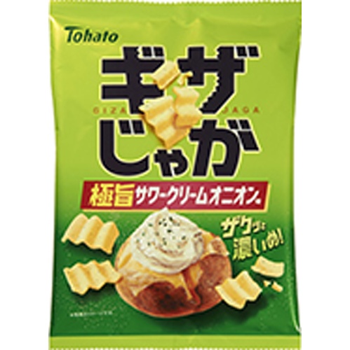 東ハト ギザじゃが極旨サワークリームオニオン５５ｇ 【今月の特売 菓子】 △ 【購入入数１２個】
