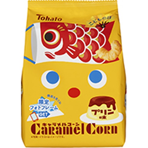 東ハト キャラメルコーン プリン味端午の節句６２ｇ 【新商品 3/10 発売】 □お取り寄せ品 【購入入数２４個】