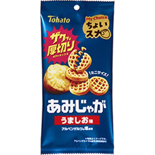 東ハト ちょいスナあみじゃが うましお味４０ｇ 【新商品 4/14 発売】 □お取り寄せ品 【購入入数４８個】