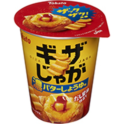 東ハト ギザじゃが 濃バターしょうゆ味３４ｇ 【新商品 8/25 発売】 □お取り寄せ品 【購入入数２４個】