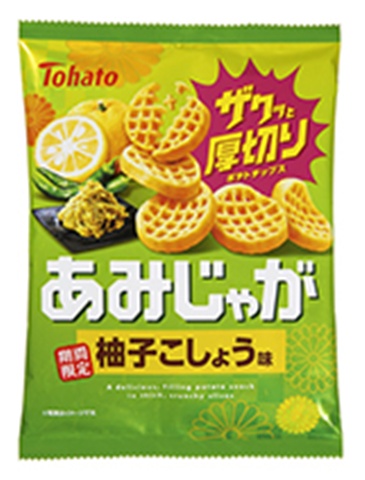 東ハト あみじゃが 柚子こしょう味53g 【新商品 10/20 発売】 △ 【購入入数12個】