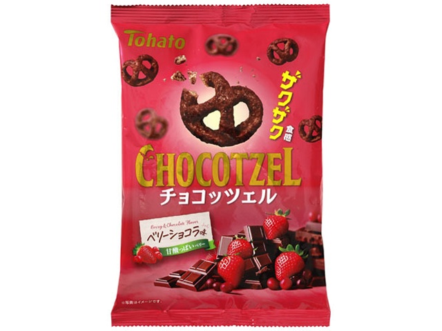 東ハト チョコッツェル ベリーショコラ味７５ｇ 【新商品 9/1 発売】 □お取り寄せ品 【購入入数２４個】