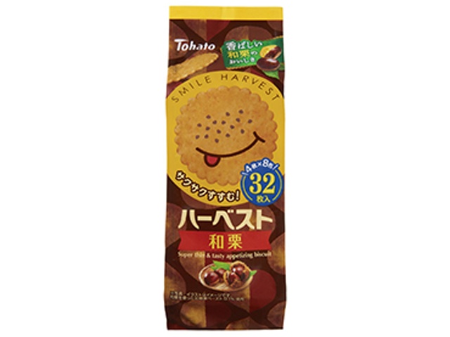 東ハト ８包ハーベスト和栗 ３２枚入 【新商品 9/29 発売】 □お取り寄せ品 【購入入数２４個】