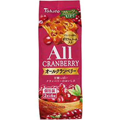 東ハト オールクランベリー ２枚×６袋 □お取り寄せ品 【購入入数１２個】