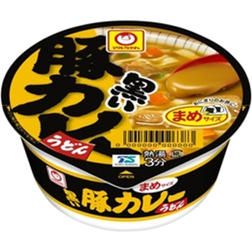 マルちゃん 豆黒い豚カレーうどん △ 【購入入数１２個】