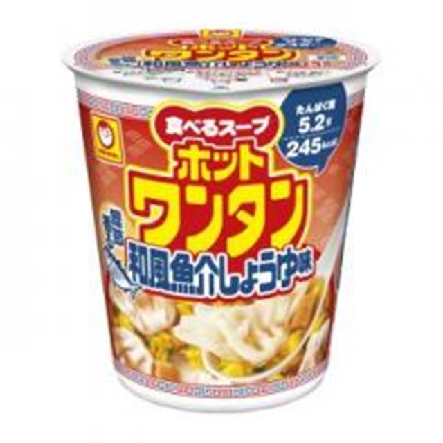 マルちゃん ホットワンタン和風魚介醤油 【新商品 10/27 発売】 △ 【購入入数12個】