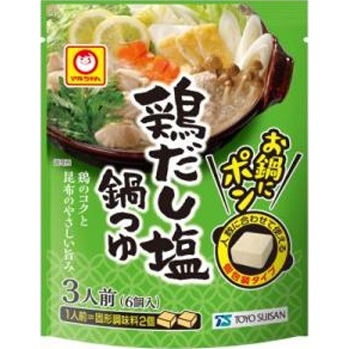 マルちゃん お鍋にポン 鶏だし塩鍋つゆ６個 □お取り寄せ品 【購入入数３０個】