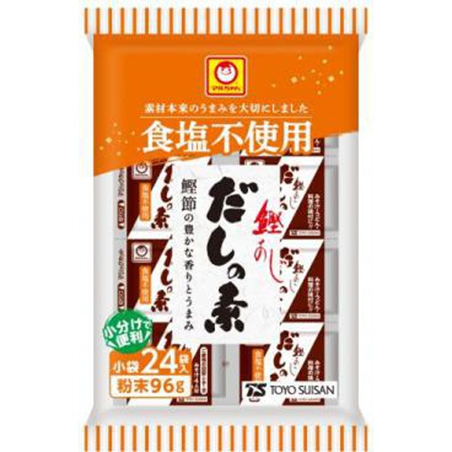 マルちゃん だしの素鰹あじ食塩不使用２４袋 □お取り寄せ品 【購入入数３０個】