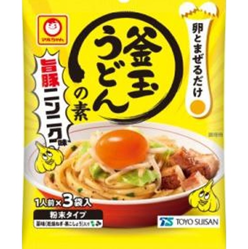 マルちゃん 釜玉うどんの素 旨豚ニンニク３袋  【購入入数１２個】