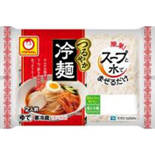 マルちゃん つるやか冷麺 ２人前 【新商品 3/13 発売】 □お取り寄せ品 【購入入数６個】