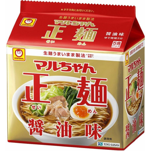 マルちゃん 正麺 醤油味 ５食パック 【今月の特売 麺類】 【購入入数６個】