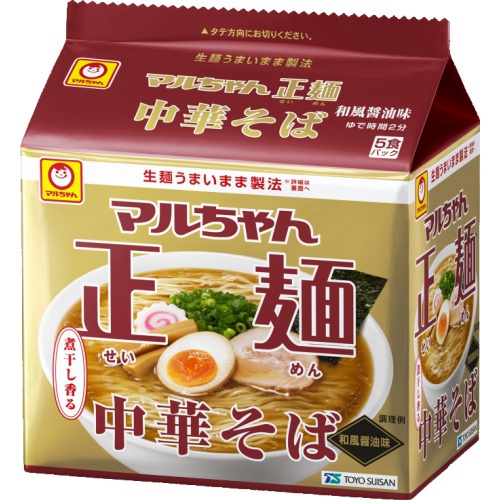 マルちゃん 正麺中華そば 和風醤油５食パック 【今月の特売 麺類】 △ 【購入入数６個】