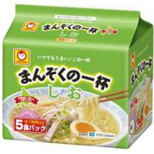 マルちゃん まんぞくの一杯 しお５Ｐ 【今月の特売 麺類】 【購入入数６個】