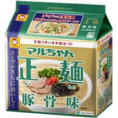 マルちゃん 正麺 豚骨味５Ｐ 【今月の特売 麺類】 【購入入数６個】