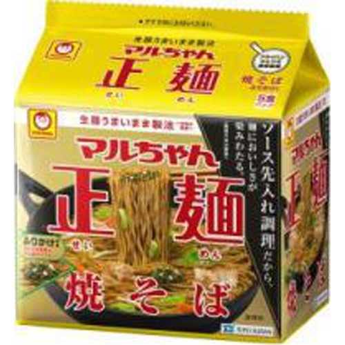 マルちゃん 正麺焼そば ５Ｐ 【今月の特売 麺類】 △ 【購入入数６個】