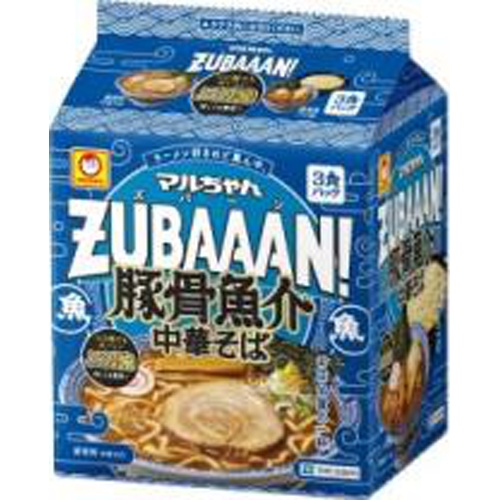 マルちゃん ズバーン 豚骨魚介中華そば３食  【購入入数９個】