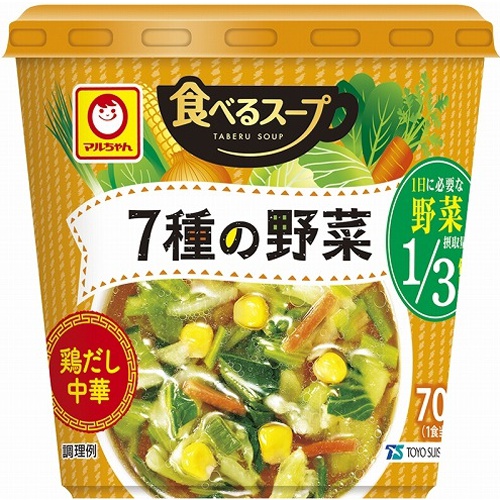 マルちゃん 食べるスープ ７種の野菜鶏だし中華 △ 【購入入数６個】