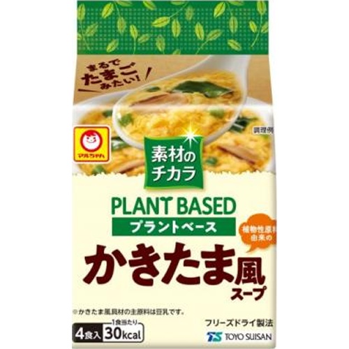 マルちゃん 素材のチカラ かきたま醤油味４Ｐ □お取り寄せ品 【購入入数６個】