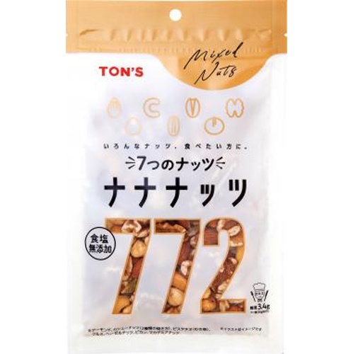 東洋ナッツ 食塩無添加ナナナッツ１６０ｇ 【新商品 4/1 発売】 □お取り寄せ品 【購入入数１０個】