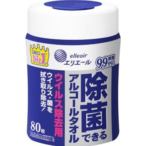 エリエール 除菌できるアルコールタオルウイルス除去 【新商品 4/30 発売】 □お取り寄せ品 【購入入数１２個】