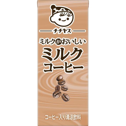 チチヤス ミルクがおいしいミルクコーヒー 紙２００ □お取り寄せ品 【購入入数２４個】