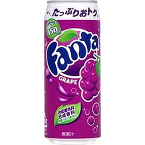 ファンタ グレープ 缶５００ｍｌ 【今月の特売 飲料水】 △ 【購入入数２４個】