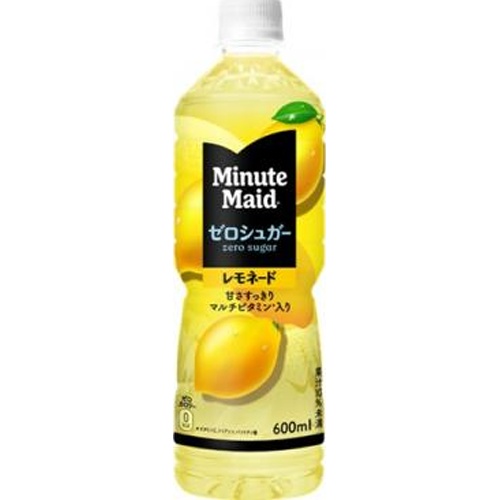 ミニッツメイド ゼロシュガーレモネードＰ６００ｍｌ 【新商品 3/24 発売】 【今月の特売 飲料水】 □お取り寄せ品 【購入入数２４個】