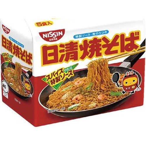 日清（袋５食）焼そば 【今月の特売 麺類】 □お取り寄せ品 【購入入数１８個】