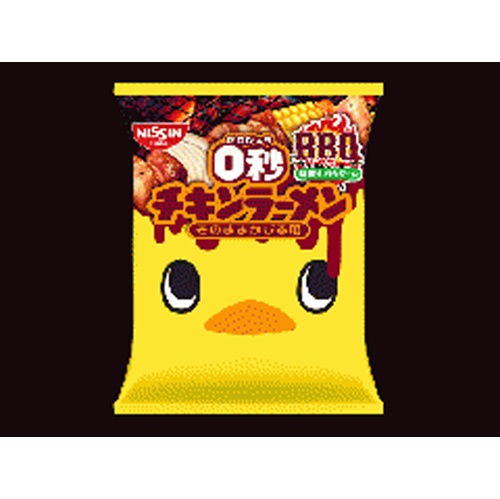日清 ０秒チキンラーメンＢＢＱ味パウダー付 【新商品 8/11 発売】 □お取り寄せ品 【購入入数３０個】