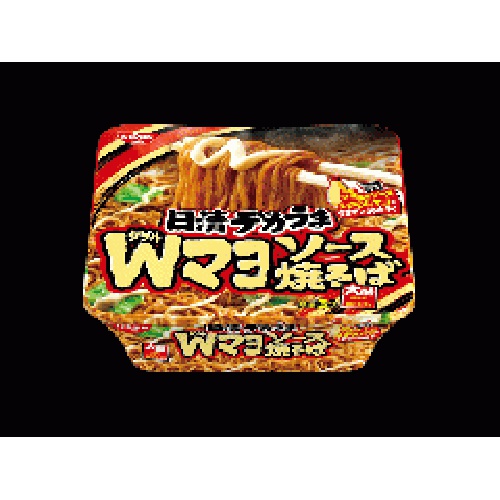 日清 デカうま Ｗマヨソース焼そば △ 【購入入数１２個】