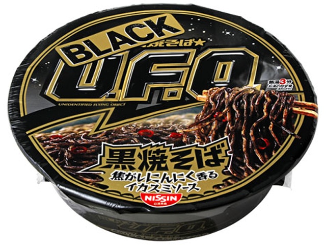 日清 焼そばＢＬＡＣＫＵＦＯ黒焼そば焦がしにんにく □お取り寄せ品 【購入入数１２個】