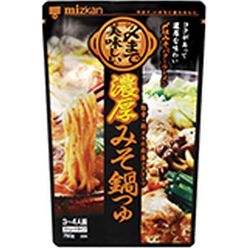 ミツカン 濃厚みそ鍋つゆストレート ７５０ｇ □お取り寄せ品 【購入入数１２個】