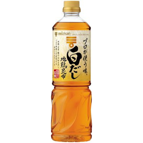 ミツカン プロが使う味 白だし地鶏昆布１Ｌ □お取り寄せ品 【購入入数１２個】