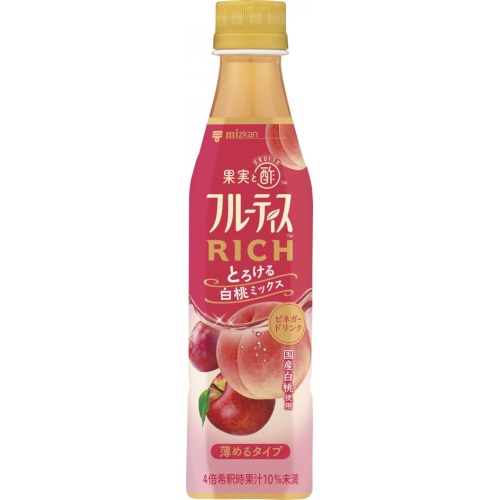 ミツカン フルーティスリッチ白桃３５０ｍｌ □お取り寄せ品 【購入入数２４個】