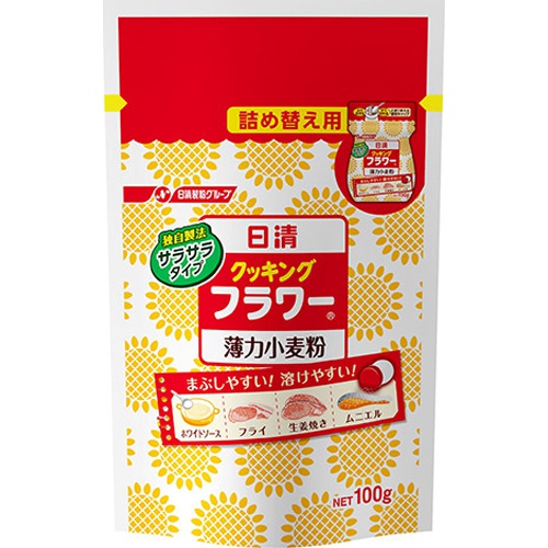 日清 クッキングフラワー詰め替え用 １００ｇ □お取り寄せ品 【購入入数８０個】