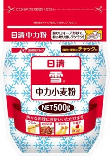 日清 雪チャック付 ５００ｇ □お取り寄せ品 【購入入数２４個】