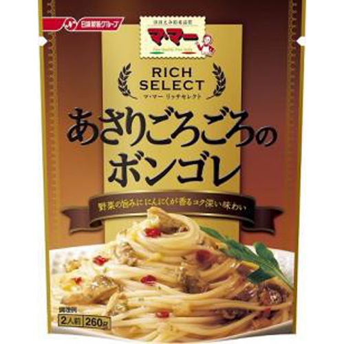 マ・マー リッチセレクト あさりごろごろのボンゴレ □お取り寄せ品 【購入入数３６個】