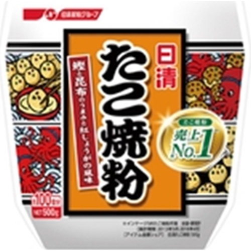 日清 たこ焼粉 ５００ｇ 【今月の特売 乾物】 □お取り寄せ品 【購入入数１２個】