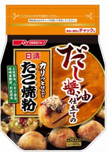 日清 だし醤油仕立てのたこ焼粉４００ｇ □お取り寄せ品 【購入入数１２個】
