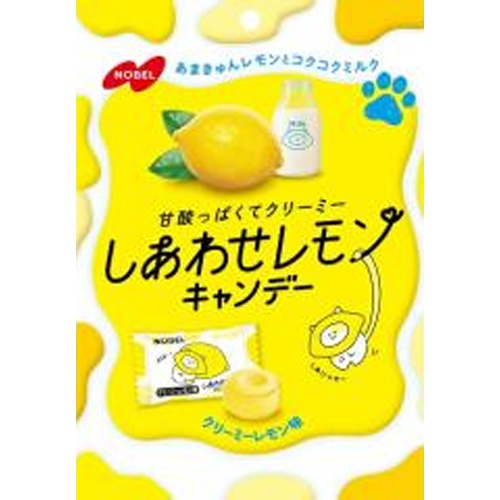 ノーベル しあわせレモンキャンデー ７０ｇ □お取り寄せ品 【購入入数４８個】