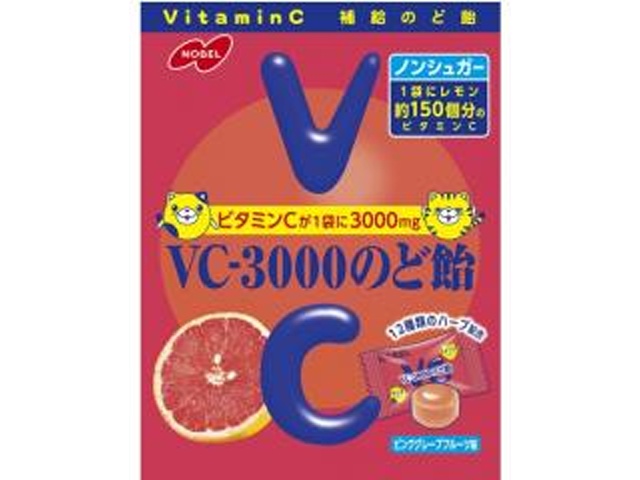 ノーベルＶＣ－３０００のど飴ピンクグレープフルーツ 【新商品 10/6 発売】 □お取り寄せ品 【購入入数４８個】
