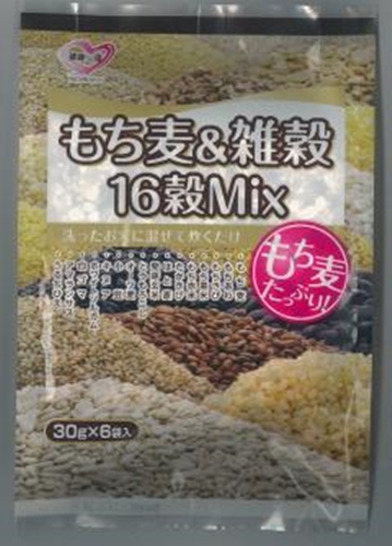 日本精麦 もち麦＆雑穀 １６穀ｍｉｘ３０ｇ×６袋 □お取り寄せ品 【購入入数１０個】