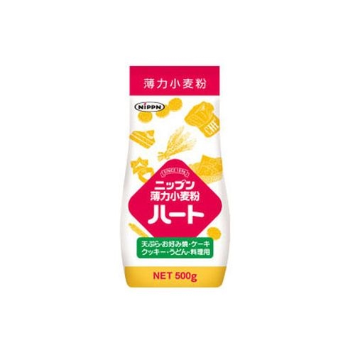 ニップン ハート小麦粉５００ｇ 【今月の特売 乾物】 □お取り寄せ品 【購入入数２０個】