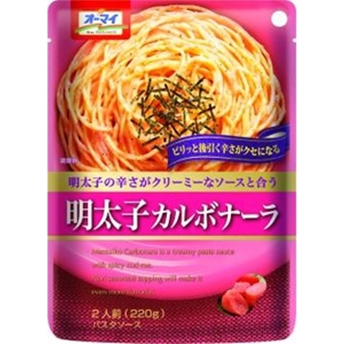 オーマイ 明太子カルボナーラ ２２０ｇ 【今月の特売 麺類】 □お取り寄せ品 【購入入数２４個】