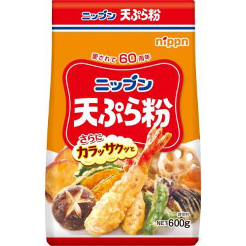ニップン 天ぷら粉 ６００ｇ △ 【購入入数１５個】
