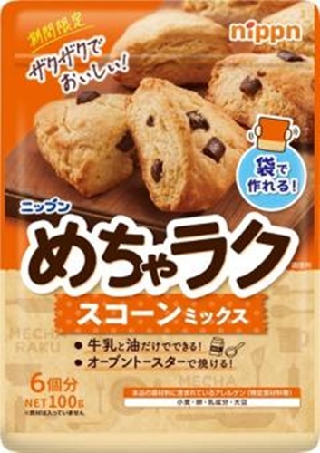 ニップン めちゃラク スコーンミックス１００ｇ 【新商品 8/22 発売】 □お取り寄せ品 【購入入数１６個】
